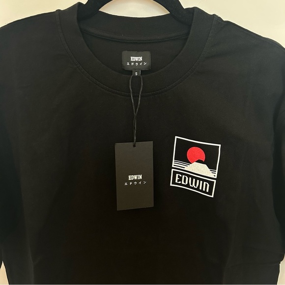 Men’s Edwin Sunset On Mt Fuji T-Shirt, Black, Small - Picture 3 of 6